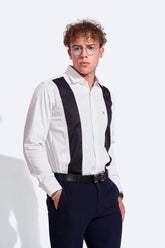 NM Bold Striped Semi Formal Shirt | Full Sleeve | Blended Cotton | Classic Collar